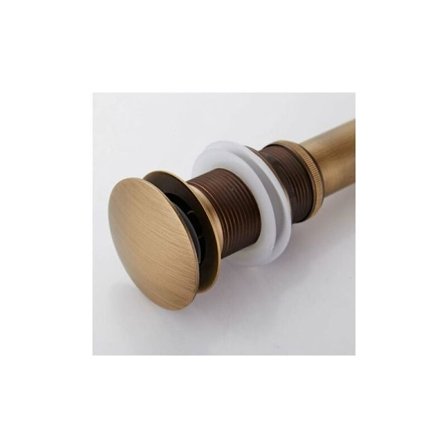 Vintage Pop-Up-Clicker Vintage Pop-Up-Viemäri viemärin tulppa ei yleismallinen pronssinen tyhjennysallas viemärin hana Sifoni lampi kiillotetusta 