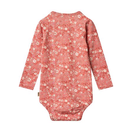 WHEAT Body Long Sleeve Liv Coral Flowers Str 86/18 m, Tøj & Bolig, Børnetøj, Sparkedragter & Bodyer