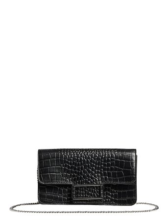 Magdambg Clutch, Croco Black Markberg