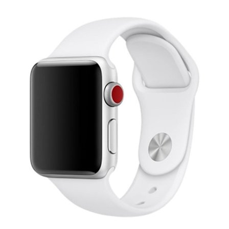 Apple Watch Series 4 44 mm klockarmband i silikon - Silver