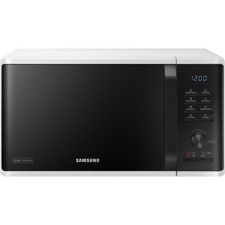 23L solo mikroovn - SAMSUNG - MS23K3555EW - Hvid - Elektronisk kontrol + knap - Hold varm funktion