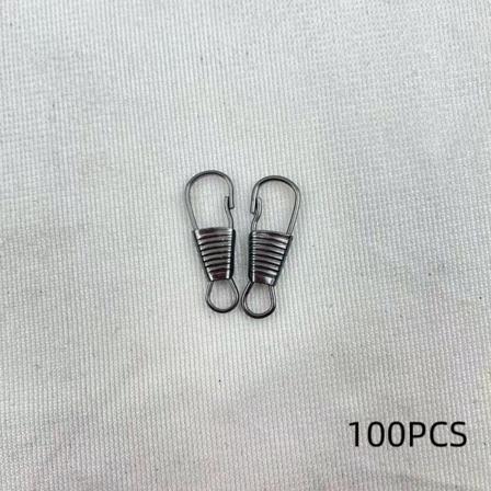 Koffert Glidelås Metall Liten lås SVART 100STK 100STK Black 100Pcs-100Pcs
