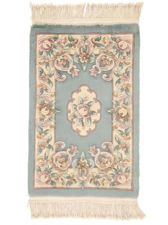 China 90 Line Teppich Handgeknüpft 60X90 Beige/Grau China