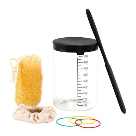 Surdejsglas Sæt Fermenteringsglas Bred Mund Surdejsstarter Beholder Stil A