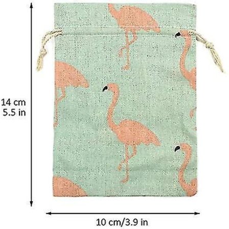 Jute Dyregaveposer Med Træktråd 30 stk Smykkeposer 13x18cm