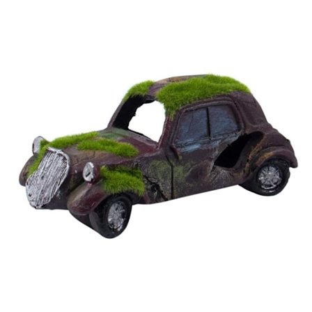 Däckdekorationer Imitation bilvrak flockande mossa