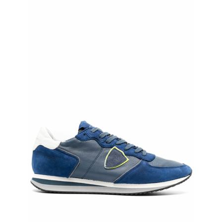 Philippe Model, Sneakers Blauw, Heren, Maat:44 EU,rubber