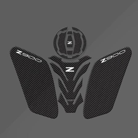 Z900 Plaza Edition 2024 Motorcykel Tank Pad Protector Passer til Kawasaki Z 900 Es 2017-2023 Transparent fiskebensmærkat B-01