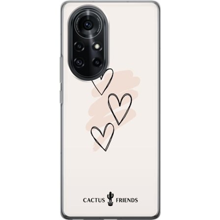 Kompatibel Mobilcover til Huawei Huawei nova 8 Pro Cactus and Friends - Soft Romance Sketch