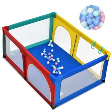 120 x 190 cm lasten leikkikehä 50 leikkipallolla leikkikehä verkko ja vetoketju