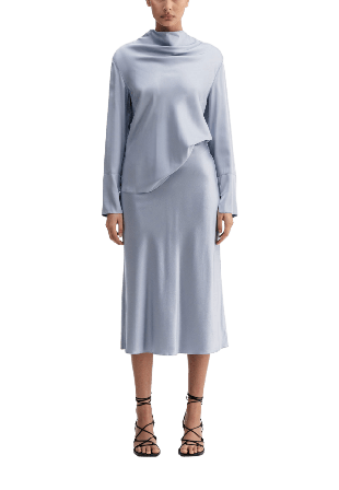 Ahlvar Gallery Ayumi silk blouse Blusar Dam Blå L