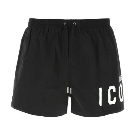 Dsquared2 Beachwear Sort, Herre Badeshorts, Størrelse: 2XL