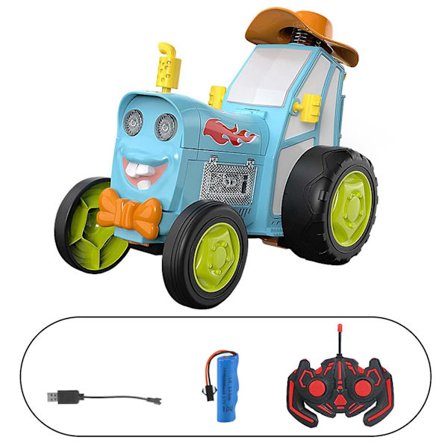 Elektrisk RC Crazy Jumping Car Stunt Car Toy Med Ljus Musik Rolig Roterande Fordon Mini Rc Stunt Jumping Car För Barn Pojkar