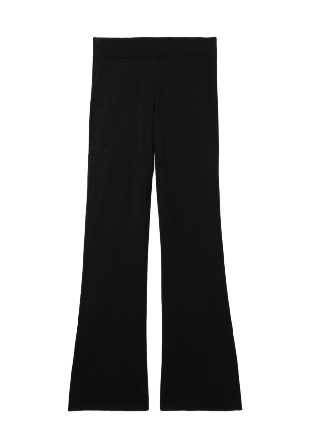 Å WOMAN Finstickade byxor BIANCA Svart S