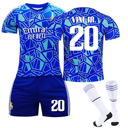 22/23 Real Madrid Goalkeeper Edition Soccer Jersey Set Kids