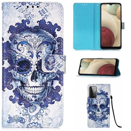 Lompakkokotelo Samsung Galaxy A33 - Pääkallo