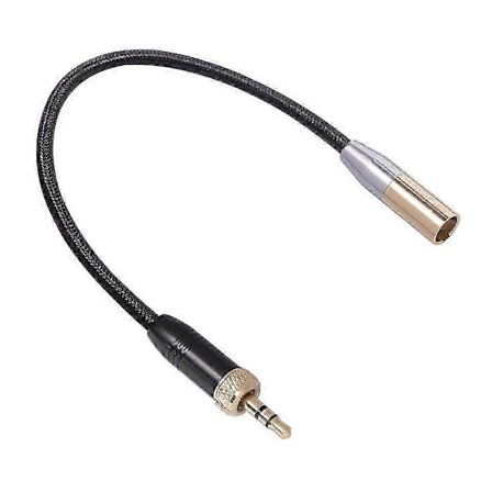 Lydmikrofonkabel med indvendigt gevind 3,5 mm han til MINI XLR 3PIN adapterkabel til SLR-kamera lydkabel