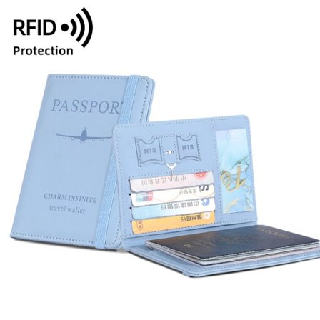 RFID Passport Cove Passport Protector BLÅ