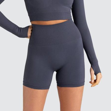 Snabbtorkande Yogashorts För Damer Enfärgade Leggings