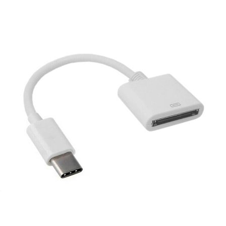 2025 Senaste Modell Kompatibel med Apple 30pin Hona till USB 3.1 Type-C USB-C Synk Data Laddningsadapter Kabel-Perfet