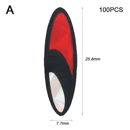 Fish Lure Eyes Lasemetalliset viehesilmät A A