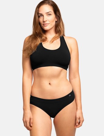 Danish Endurance Women's Bamboo Bikini - Black - XL/XXL