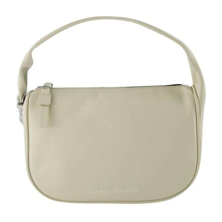 Marc Jacobs Pre-owned Pre-owned Pushlock Mini Hobo Väska In White Leather beige, Dam Vintage Väskor, Dam, Storlek: ONE SIZE