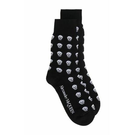 Alexander McQueen Socks Sort, Herre Strømper