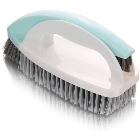 Rengöringsborste, 2 i 1 Skrubbrengöring Handborste Hushållskök Robust Rengöringsborste med Handtag Förstärkta Borst-WELLNGS NO:4