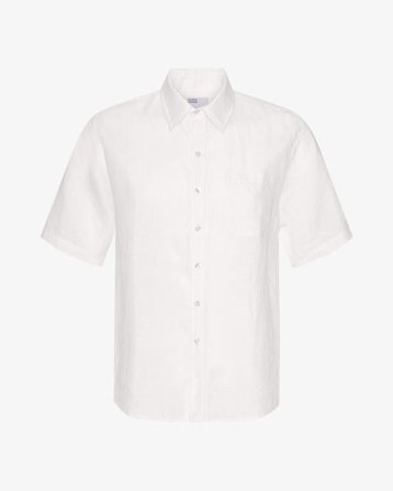 Linen SS Shirt - Optical White - Male - M