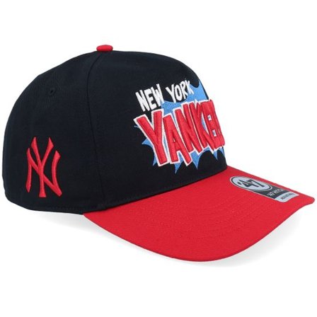 47 Brand - MLB Svart adjustable Keps - New York Yankees MLB Pop 47 Hitch Cap Black/Red A-Frame Adjustable @ Hatstore