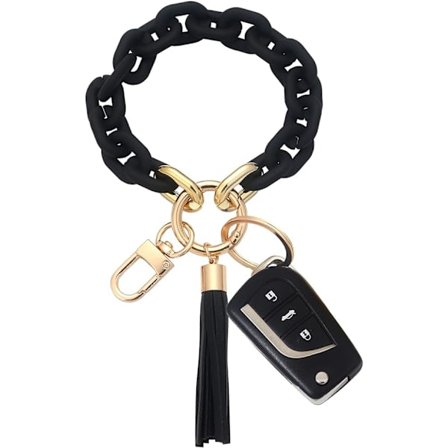 Chunky Chain Link Armband Nyckelring Akryl Armring Nyckelring Armband Nyckelring Söt Boho Modern Bil Nyckelring Hållare - high quality