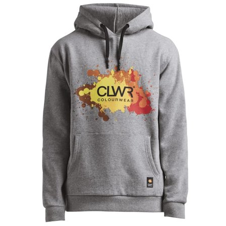 ColourWear Men's Splash Hoodie Men long-sleeved sweaters Grey M