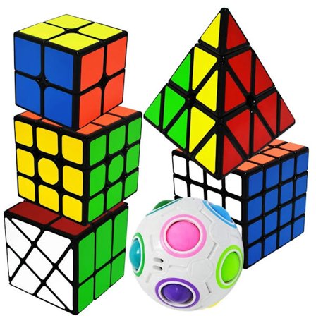 6 Rubiks terninger - 6 stile - Perfet