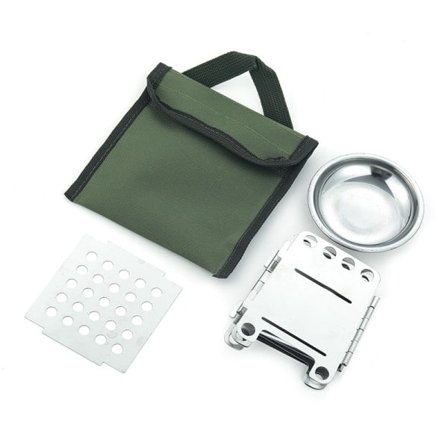 Utomhus camping mini ved kamin portabel hopfällbar alkohol spis