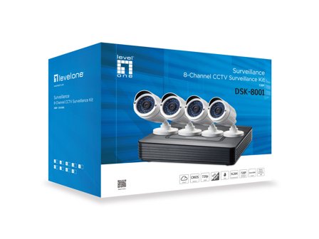 LEVELONE DSK-8001 - DVR + kamera(er) - kablet
