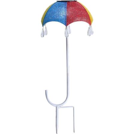 Solcellehavepælelys, udendørs Metal Paraplylys Havefigur, vandtætte Lys, dekorative Fo Lys Landskab Sol (d-8d)