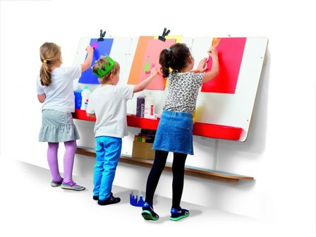 Väggstaffli 3 platser 198x108x17cm - Lyreco - Skola och förskola - Konstnärsprodukter - Stafflier