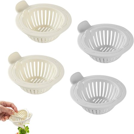 4-pak Selvrensende Vaskesi-kurve - Universal Pasform Afløbsbeskyttere, Essentiel Køkkenaffaldsfanger & Filter