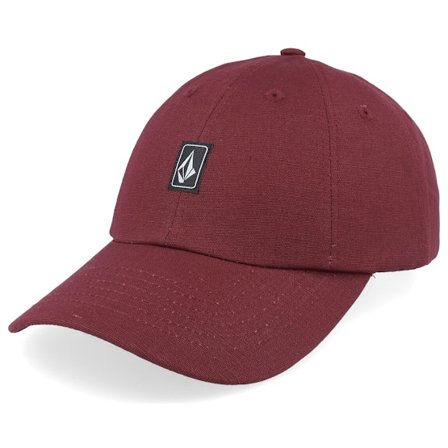 Volcom - Red - unconstructed - Cap - Ramp Stone Hat Merlot Dad Cap - Hatstore