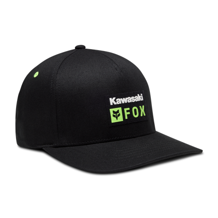 Kappe FOX Kawasaki Flexfit Schwarz S/M