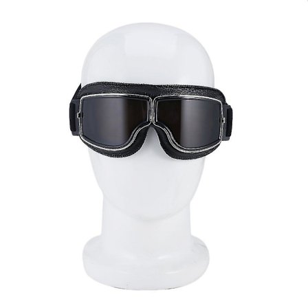 Motorsykkelbriller Motorbike Cruiser Briller med Lærramme