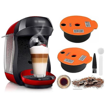 60ml / 180ml Genanvendelige Kaffe Kapsel Pods Til Bosch-s Maskine Tassimo Genopfyldelig Filter Maker Pod