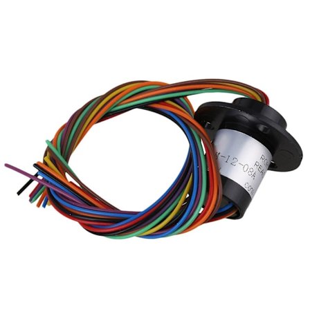 Svart metall 8 tråder kapsel slepering 240v for vindturbin vindkraftgenerator [DB]