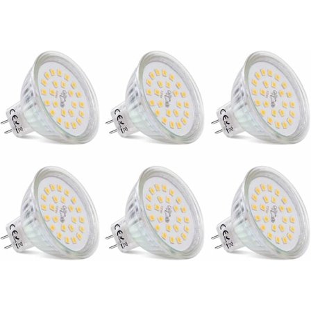 MR16 LED-spotlyspærer GU5.3-sokkel Varmhvit 2700K, 3,8W tilsvarer 40W halogen, LED-spot GU5.3 12V ikke-dimbar 430 Lumen MR16 LED-lampe, pakke