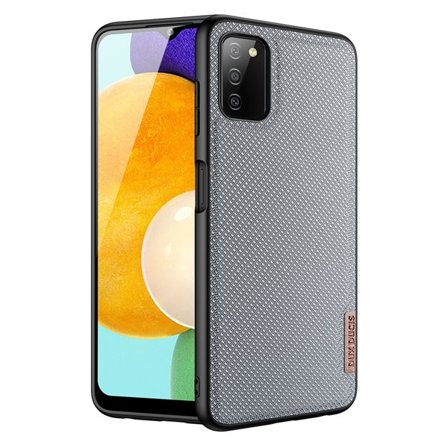 Dux Ducis Fino kotelo päällystetty nylon materiaalia Samsung Galaxy A03s harmaa