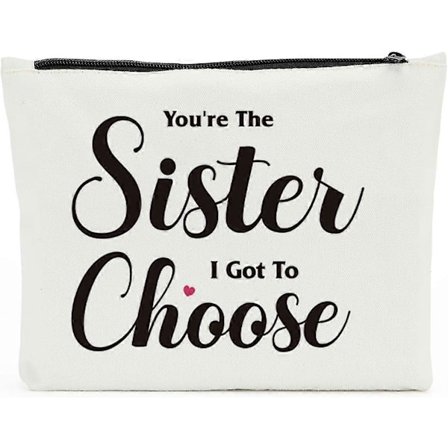 Systerpresenter från syster Sminkväskor Vänskapspresenter Födelsedagspresenter för kvinnor Kosmetikväska Julklappar, Inspirerande presenter Rese-