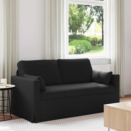 Soffa 140cm Svart Metall