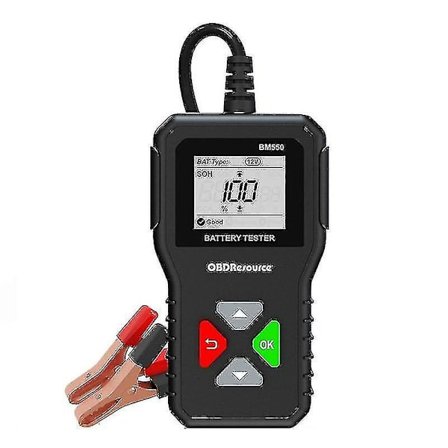 Bm550 Bilbatteritest 6v 12v 24v 100-2000 2ah-220ah Batterisystem Detektor Auto Batterianalysator Xxf