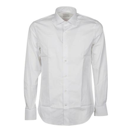 Bagutta Eltoneblcn0672001 Shirt Hvid, Herre Skjorter